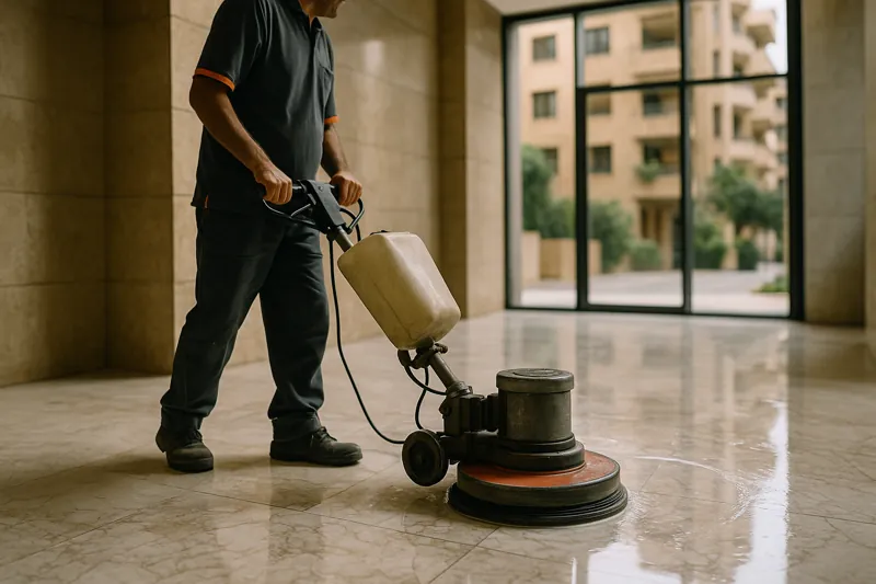 Floor grinding and polishing