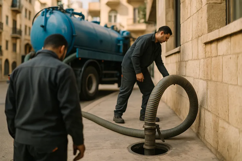 تنظيف وصيانة الجور الصحية وخزانات الصرف